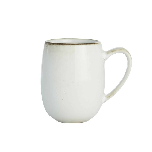 Keramikinis puodelis Amera, Šviesios smėlio spalvos 