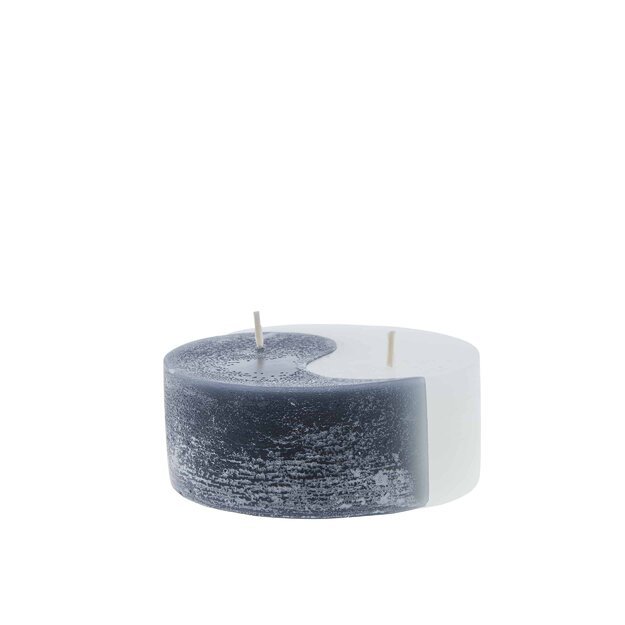Dekoratyvinė žvakė YingYang, Baltos/Juodos spalvos
